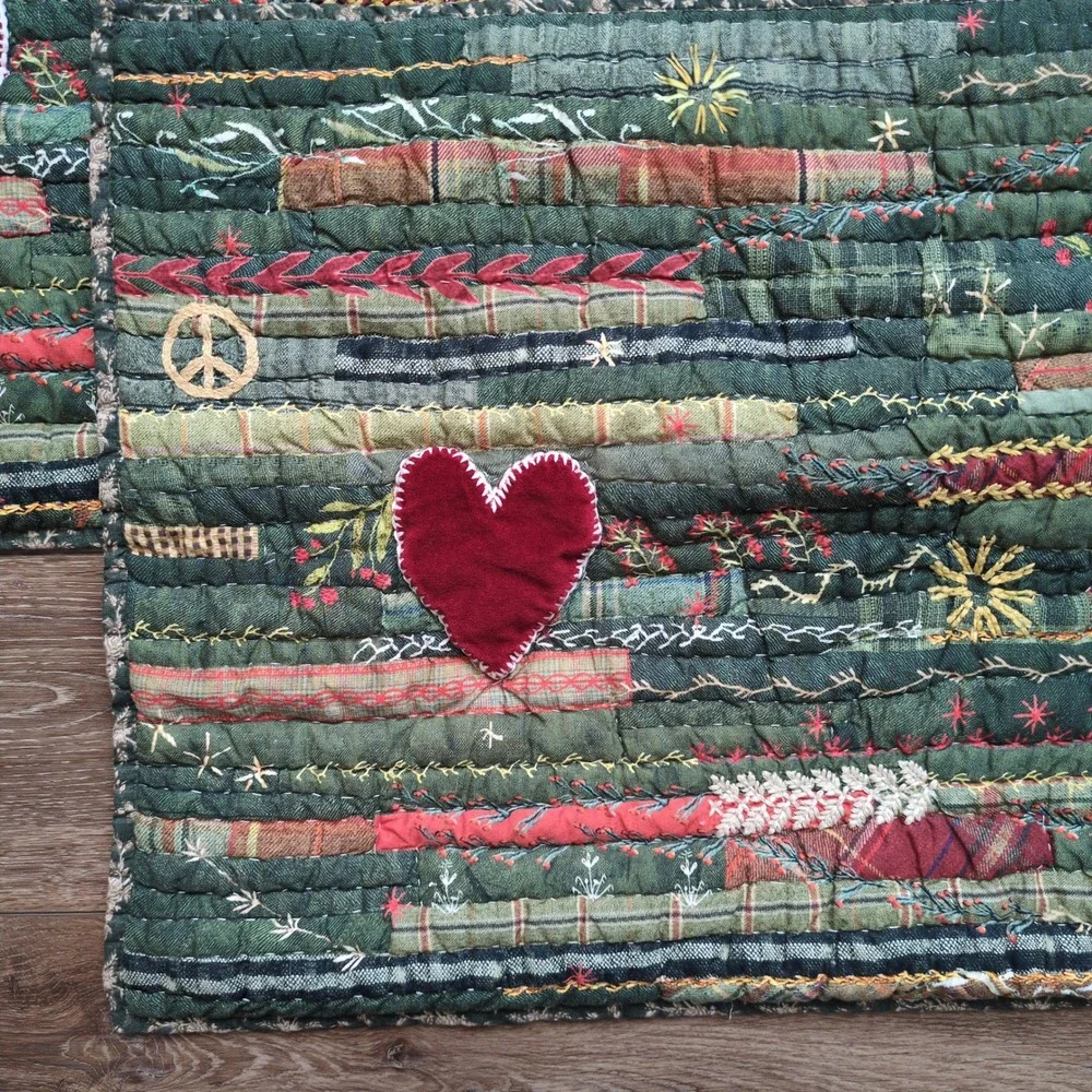 Pottery Barn Winter Dreams Quilted King‎ Pillow Shams Pair Christmas EUC